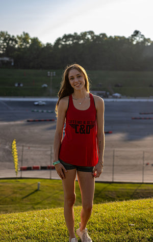 C&O “Wings” Flowy Ladies Tank- Red