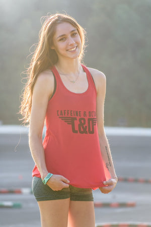 C&O “Wings” Flowy Ladies Tank- Red