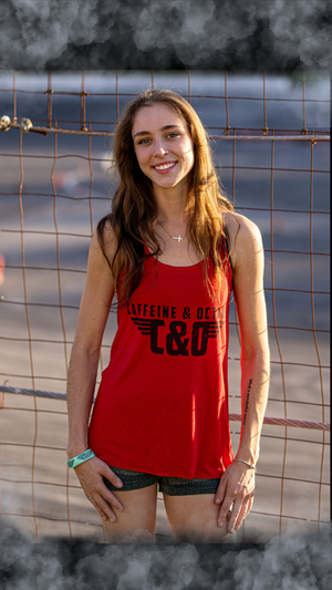 C&O “Wings” Flowy Ladies Tank- Red