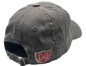 C&O Hat Embroidered Washed style - Charcoal