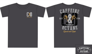 Grey and Gold "Piston" T-Shirt - Charcoal T-Shirt